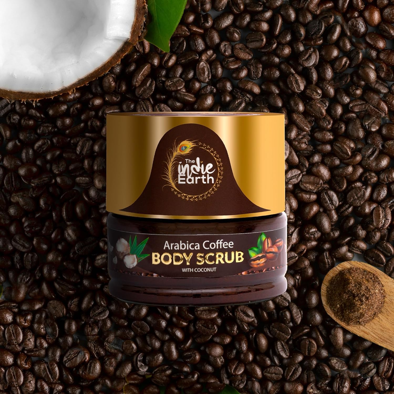 **Arabica Coffee Body Scrub with Coconut & Shea Butter – Exfoliating Scrub for Brighter, Smoother & Radiant Skin – 125g – Perfect for Spa Days & At-Home Skincare Routine**    (如果原始标题中的