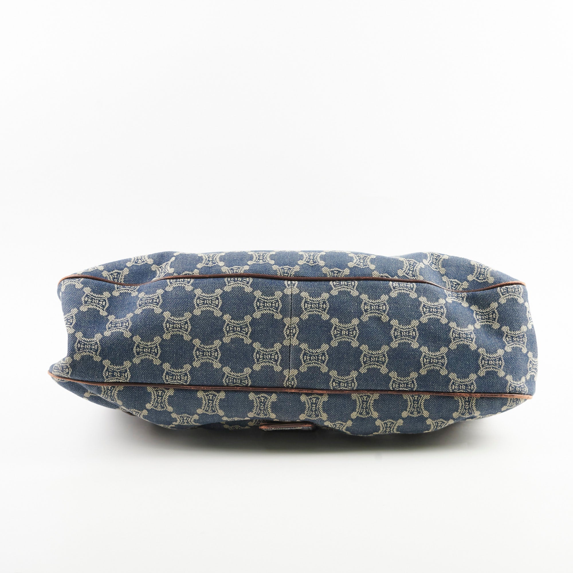 Vintage Celine Denim Shoulder Bag for Women - 90s Retro Designer Handbag - Perfect for Casual Outings, Travel & Daily Use