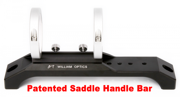 243mm Saddle Handle Bar with 50mm Guiding Rings - Patented Design for Bicycles & Motorcycles (M HC243BL GR50IISL) - Perfect for Road Bikes, Mountain Bikes & Motorcycle Upgrades