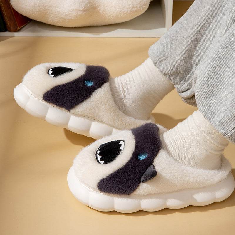 Adorable Fluffy Shark Slippers for Women & Girls - Soft Plush House Shoes for Indoor Comfort - Perfect Gift for Shark Lovers, Cosplay & Lounge Wear