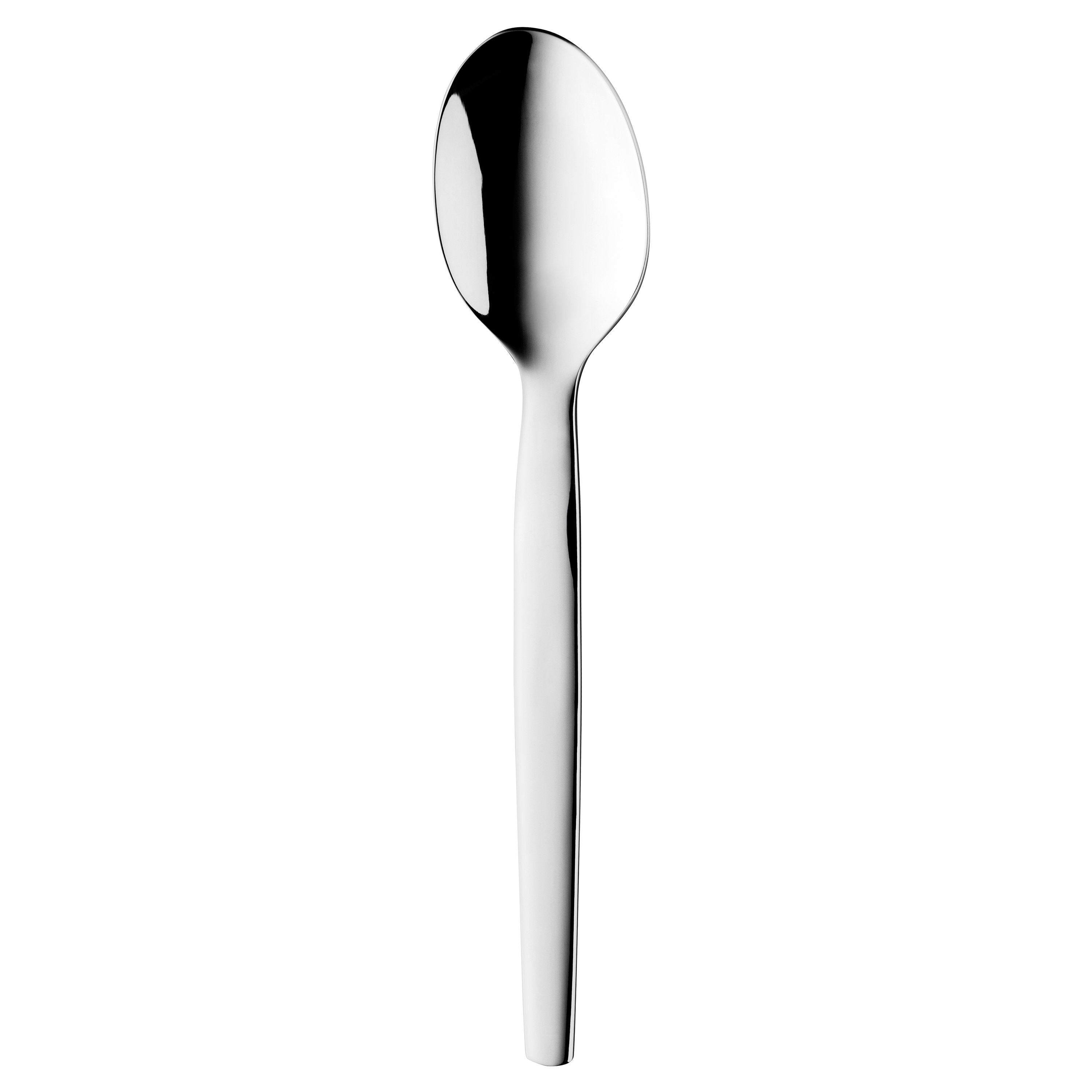BergHOFF Essentials 12-Piece Stainless Steel Soup Spoon Set, Quadro Design, 7.75 Inches - Perfect for Dining, Restaurants, and Home Kitchen Use