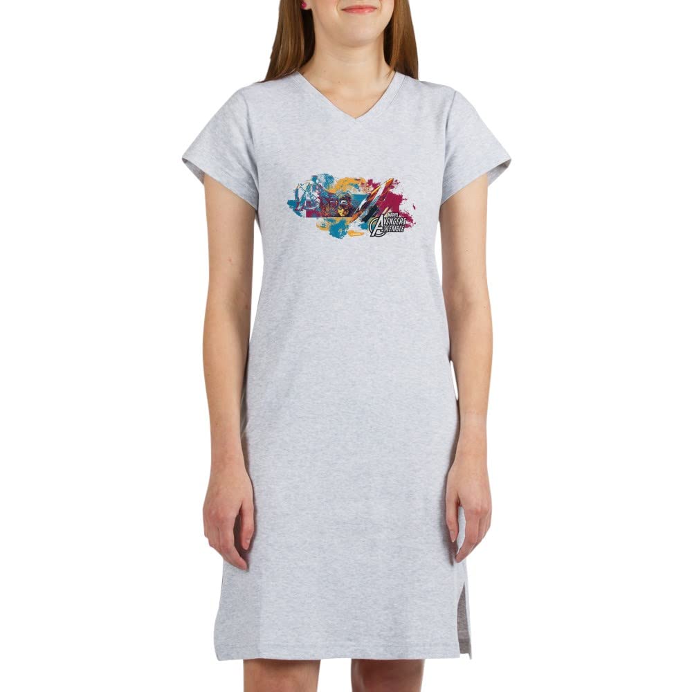 Captain America Paint Nightshirt - Superhero Graphic Tee for Men & Women | Perfect for Comic Con, Movie Nights & Casual Wear