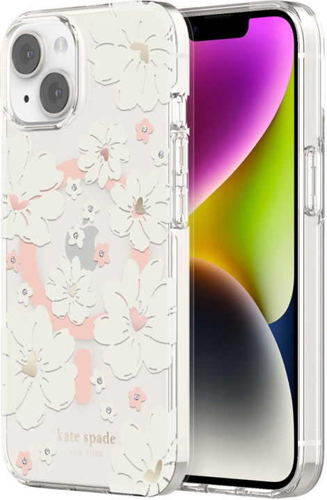 Kate Spade New York Floral MagSafe Case for iPhone 14 - Stylish Protective Cover with Secure Magnetic Attachment - Perfect for Everyday Use, Work & Travel