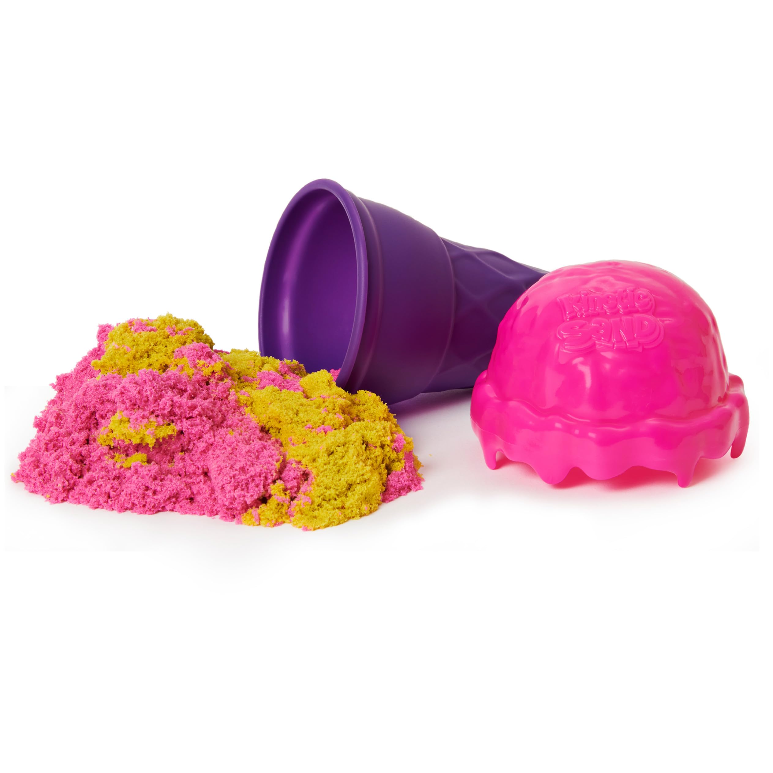 Kinetic Sand Scents - 6-Pack Ice Cream Cone Play Set with 24oz All-Natural Scented Sensory Sand (Amazon Exclusive) | Fun & Educational Sensory Toys for Kids Ages 3+ | Perfect for Creative Play, Stress Relief & Early Childhood Development