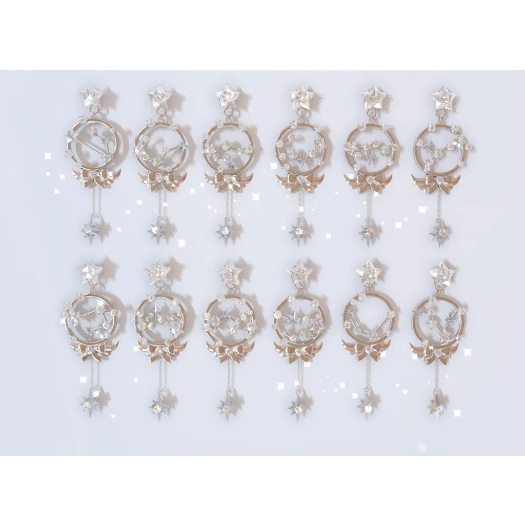 Zodiac Sign Earrings for Women - Unique Astrology Jewelry Gifts for Birthday, Christmas & Daily Wear