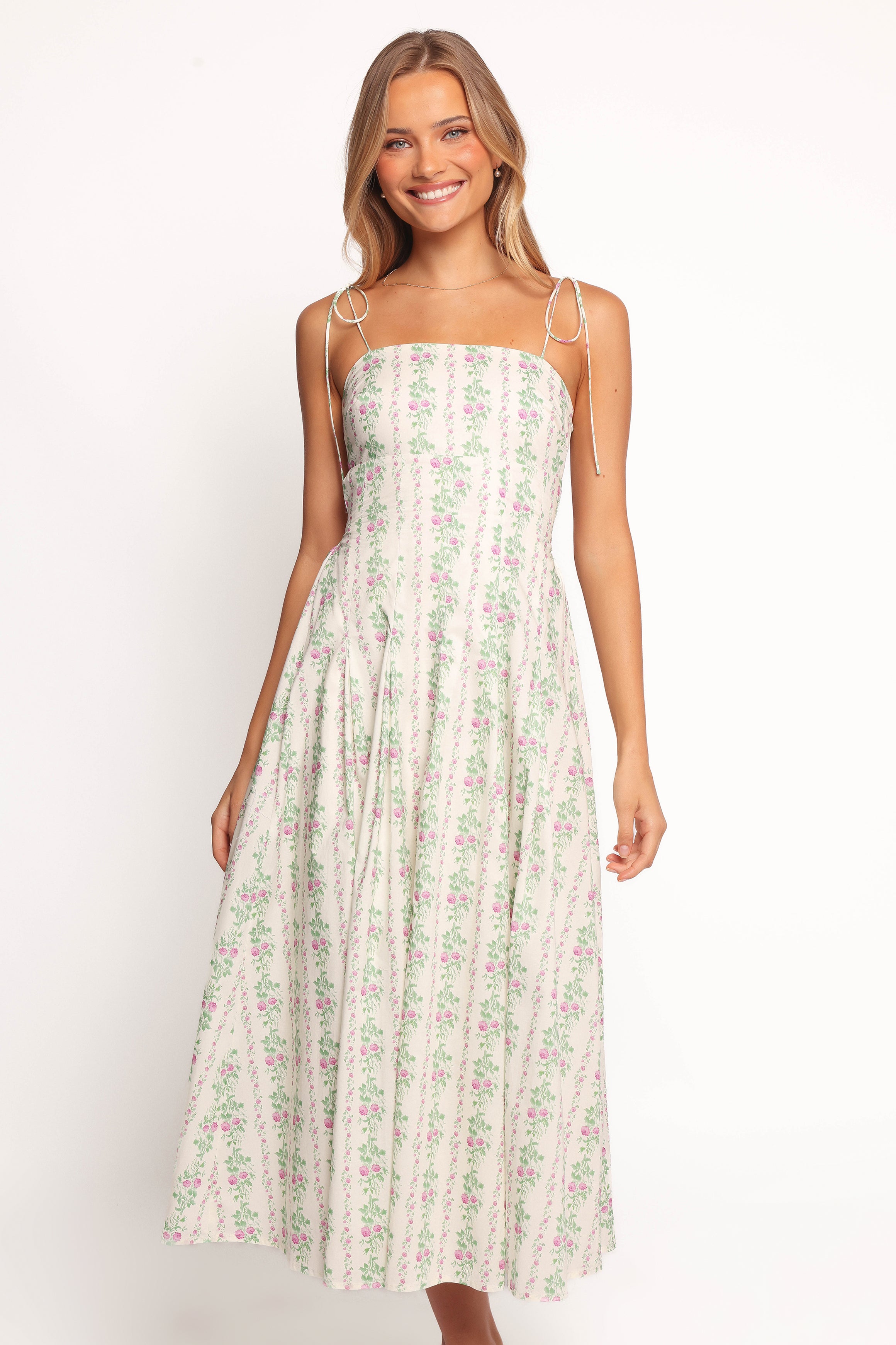 Emory Maxi Dress for Women - Elegant Cream Long Flowy Summer Dress - Perfect for Beach, Vacation, and Casual Outings