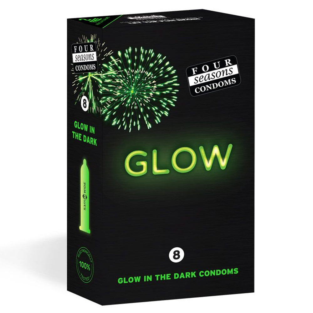 Glow in the Dark Latex Condoms - Ultra Thin & Sensitive Safe Protection for Nighttime Intimacy | Perfect for Romantic Evenings & Spontaneous Moments