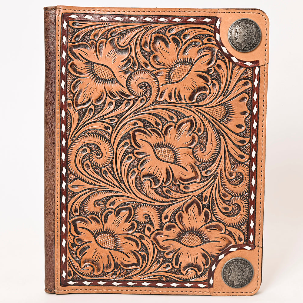 ADBG1266 Genuine Leather Women's Western Handbag - American Darling Hand Tooled Leather Purse for Cowgirl Style, Rodeo Events & Everyday Use