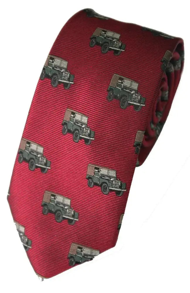 Premium LA Smith Country & Hobby Land Rover Silk Ties for Men - Elegant Neckwear for Business, Weddings & Formal Occasions