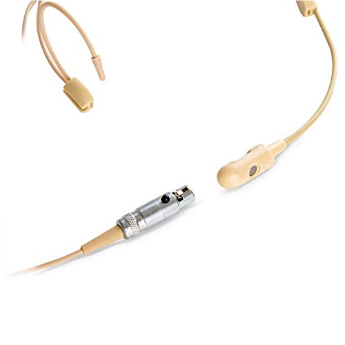 Professional Unidirectional Headworn Microphone with 3-Pin XLR Plug - Compatible with Samson Dual Wireless Mic System (Includes Protective Case) - Ideal for Live Performances, Podcasting & Broadcast Studios