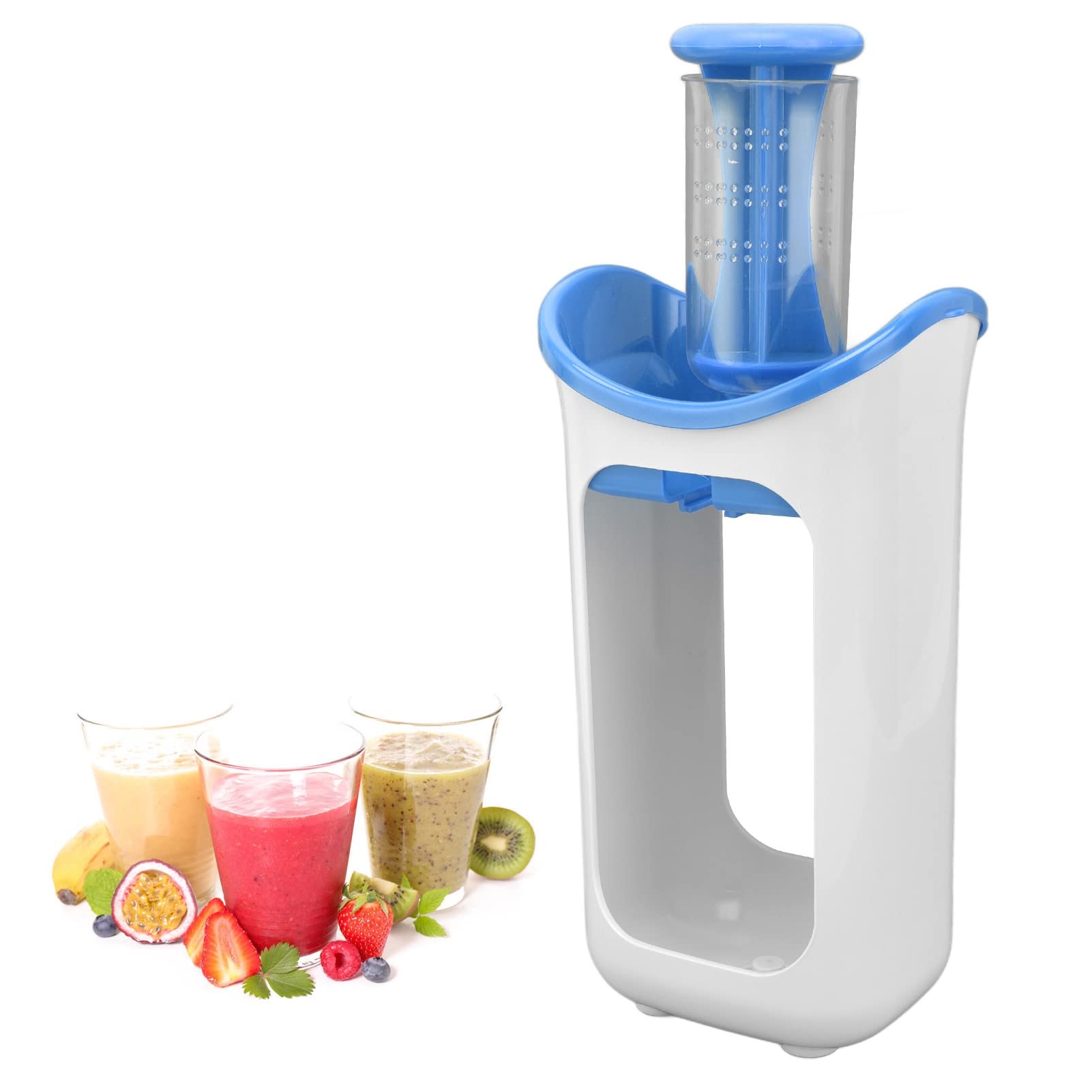 Baby Food Maker & Puree Blender - 4-in-1 Baby Food Processor with Grinder, Chopper & Pouch Filler - BPA-Free Infant Feeding Supplies (Blue) - Perfect for Homemade Baby Food Prep & On-the-Go Feeding