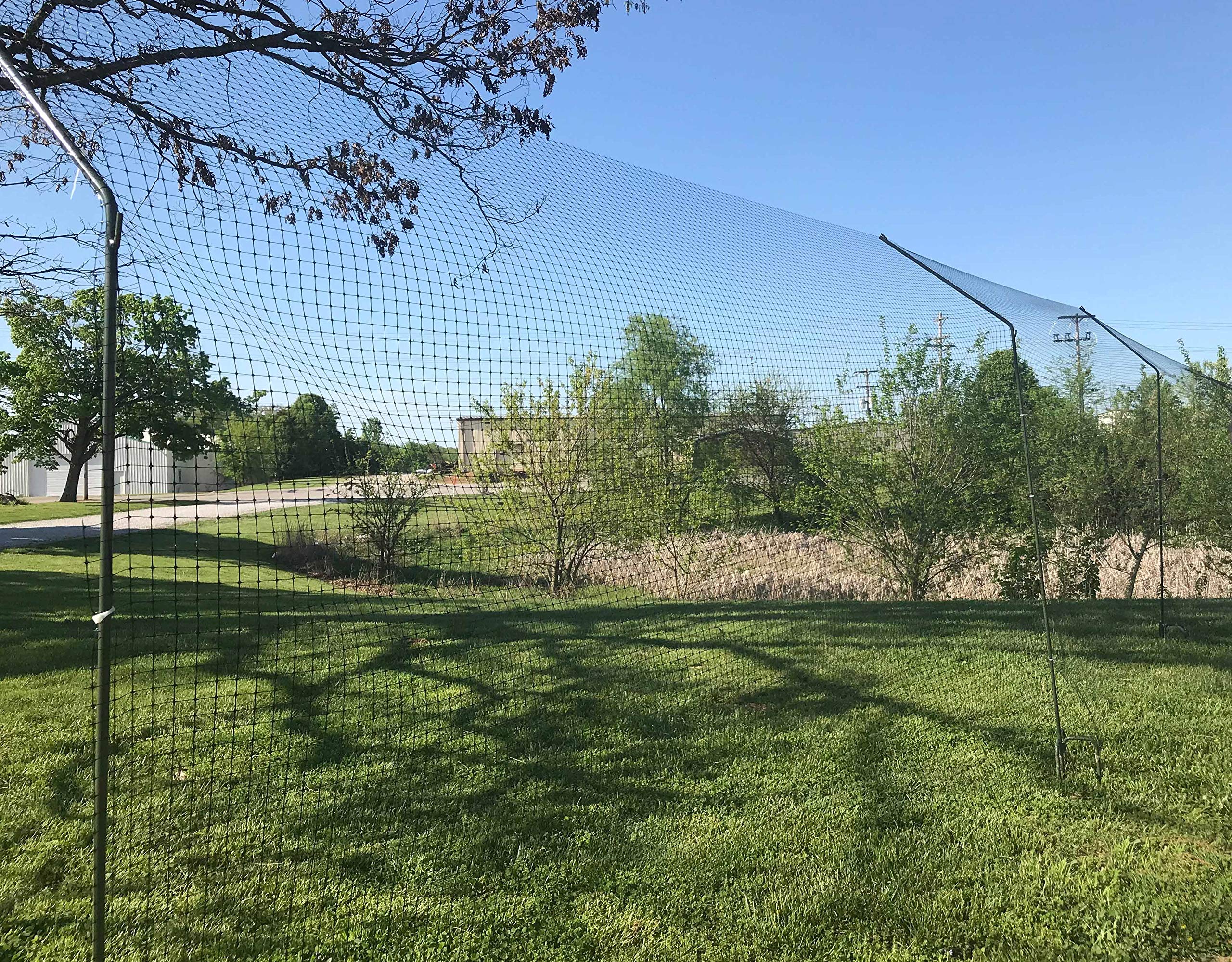 One Step Deer Fence Posts - 4 Pack Heavy Duty Steel Posts for 7ft Deer Netting | No Tools Required with Secure Y-Brackets to Prevent Sagging | Perfect for Garden Protection & Deer Control