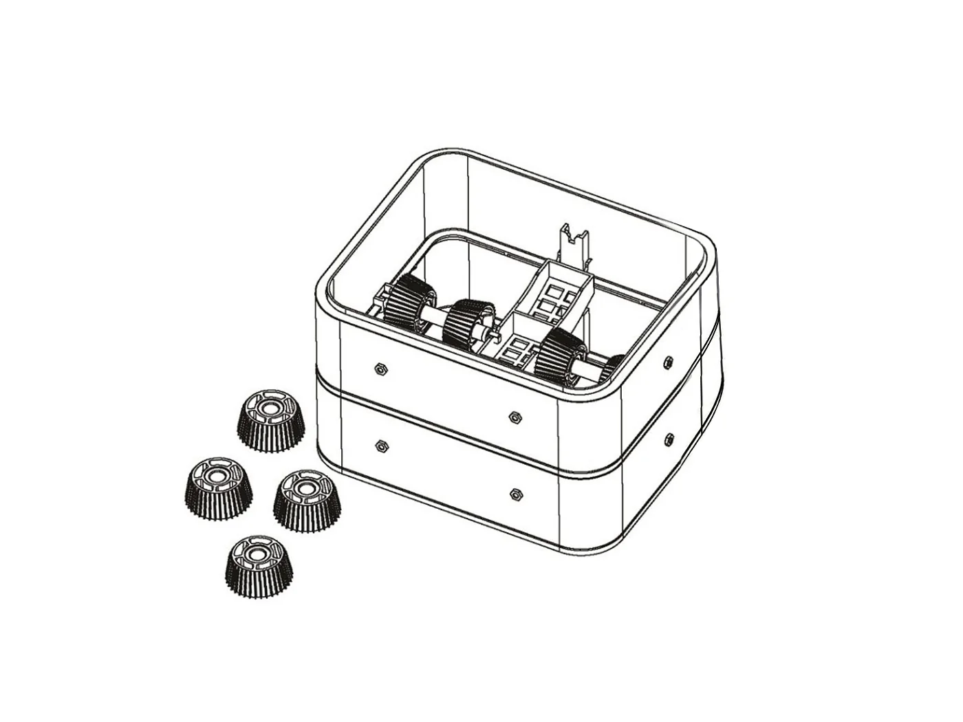 PrintDry Filament Dryer PRO/PRO3 Additional Chamber Kit (Double Wall) - Expand Drying Capacity for 3D Printing Filament Storage & Moisture Control