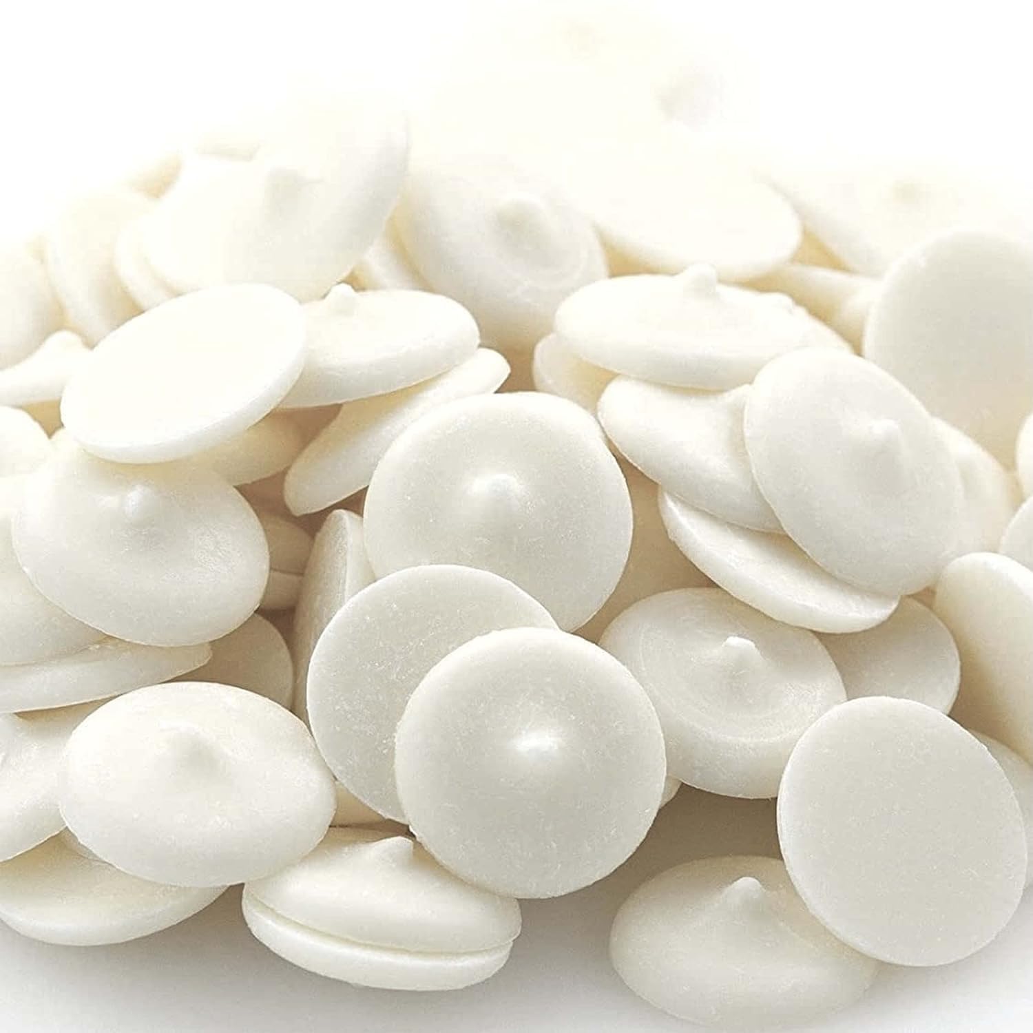 Premium White Melting Chocolate Wafers 2lb Bulk - Resealable Bag for Baking, Candy Making & Desserts - Perfect for Valentine's Day, Cake Decorating & DIY Chocolate Treats