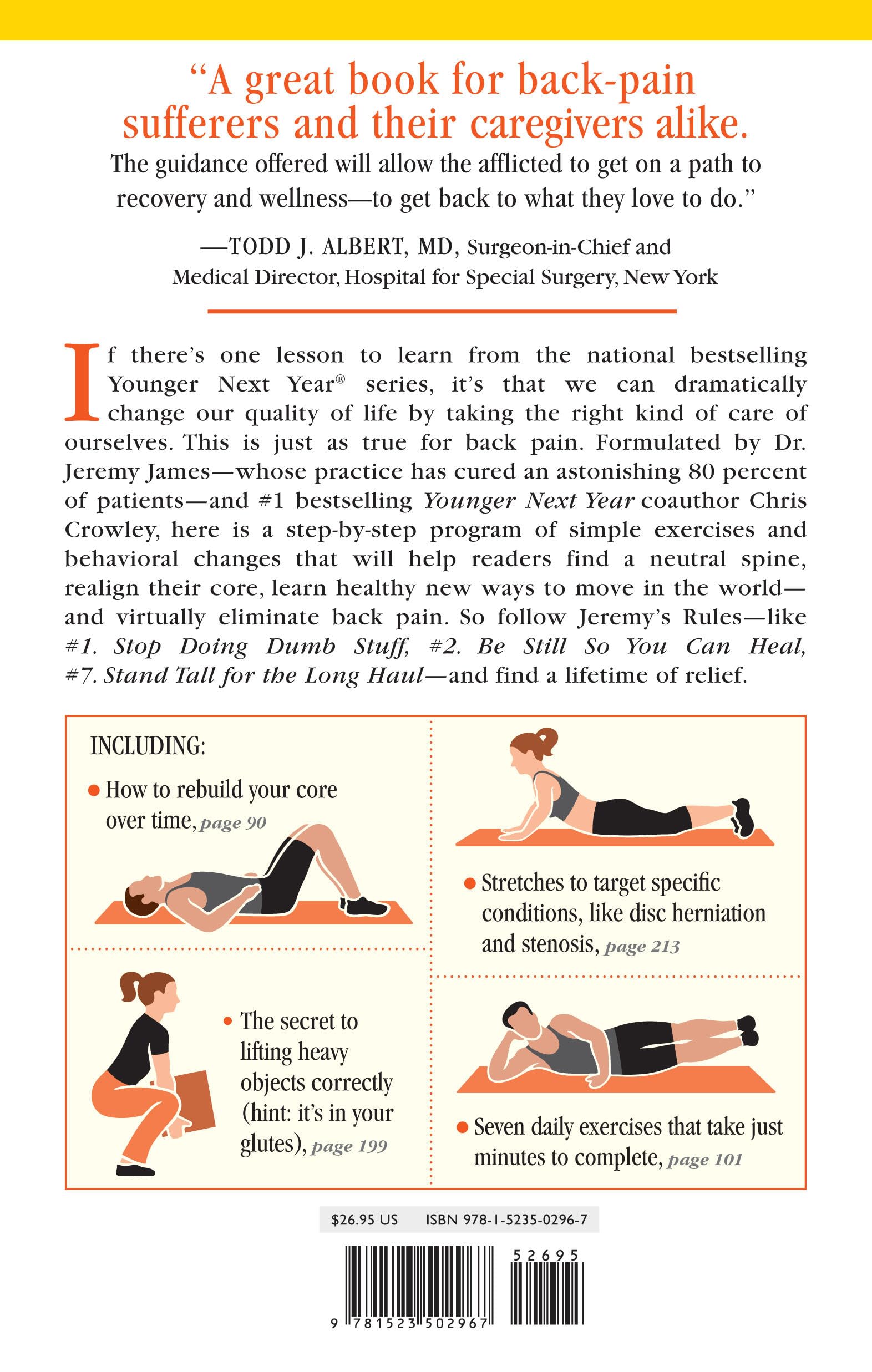The Younger Next Year Back Book: Whole-Body Plan to Conquer Chronic Back Pain Naturally - Perfect for Office Workers, Athletes & Seniors Seeking Long-Term Relief