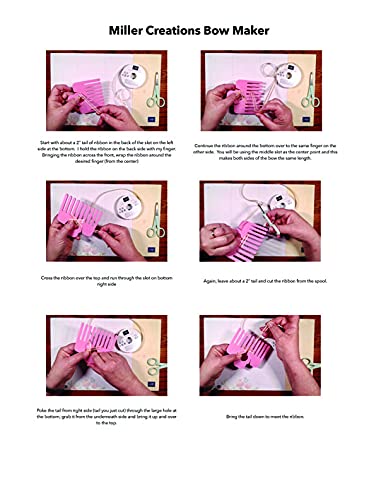 Miller Creations Dark Blue Bow Maker - Premium Hair Bow Maker for DIY Crafting, Gift Wrapping & Party Decorations | Perfect for Weddings, Baby Showers & Holidays
