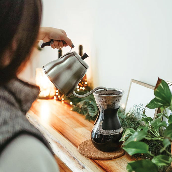 GROSCHE Marrakesh Pour Over Kettle - Premium Stainless Steel Gooseneck Coffee Tea Kettle with Ergonomic Handle for Precise Pouring - Perfect for Home Brewing, Specialty Coffee Shops & Barista Use