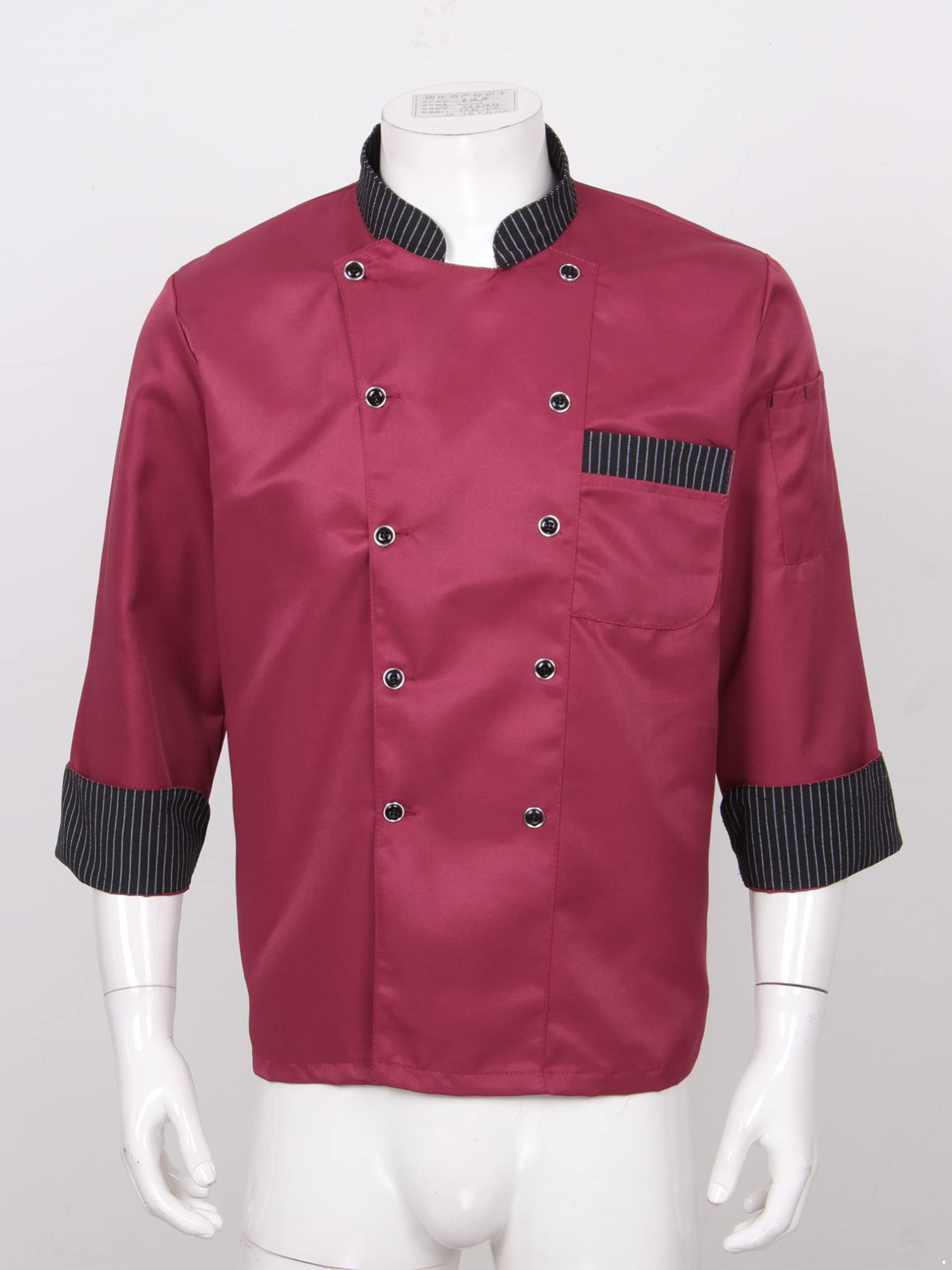 Premium Unisex Chef Jacket with Letter Embroidery - Professional Kitchen Uniform for Men & Women - Ideal for Restaurants, Cooking Classes & Culinary Events