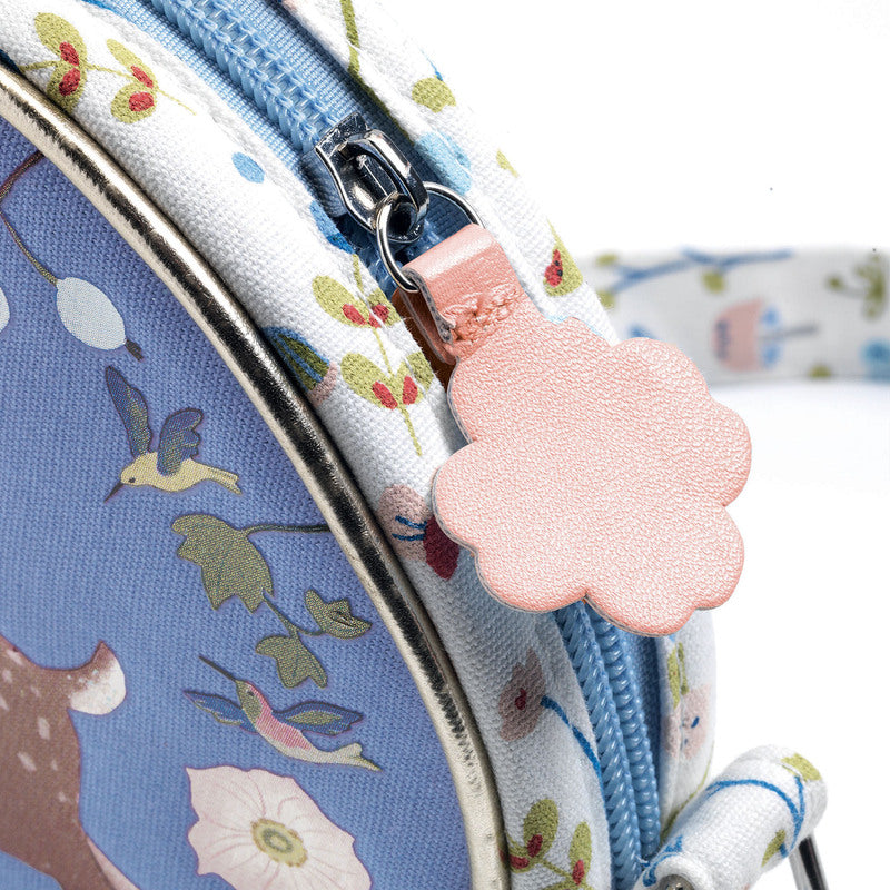 Cute Round Fawn Print Kids Handbag for Girls - Perfect for School, Parties, and Everyday Use