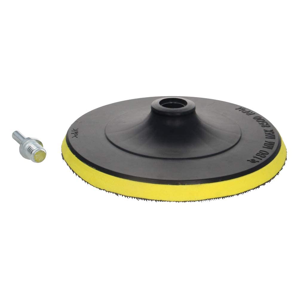Auniwaig 7 Inch Hook and Loop Backing Pad with M14 Threads - Sanding Plate for Angle Grinder Accessories, Buffing & Polishing (1pc) - Perfect for Woodworking, Metal Finishing & Automotive Surface Prep