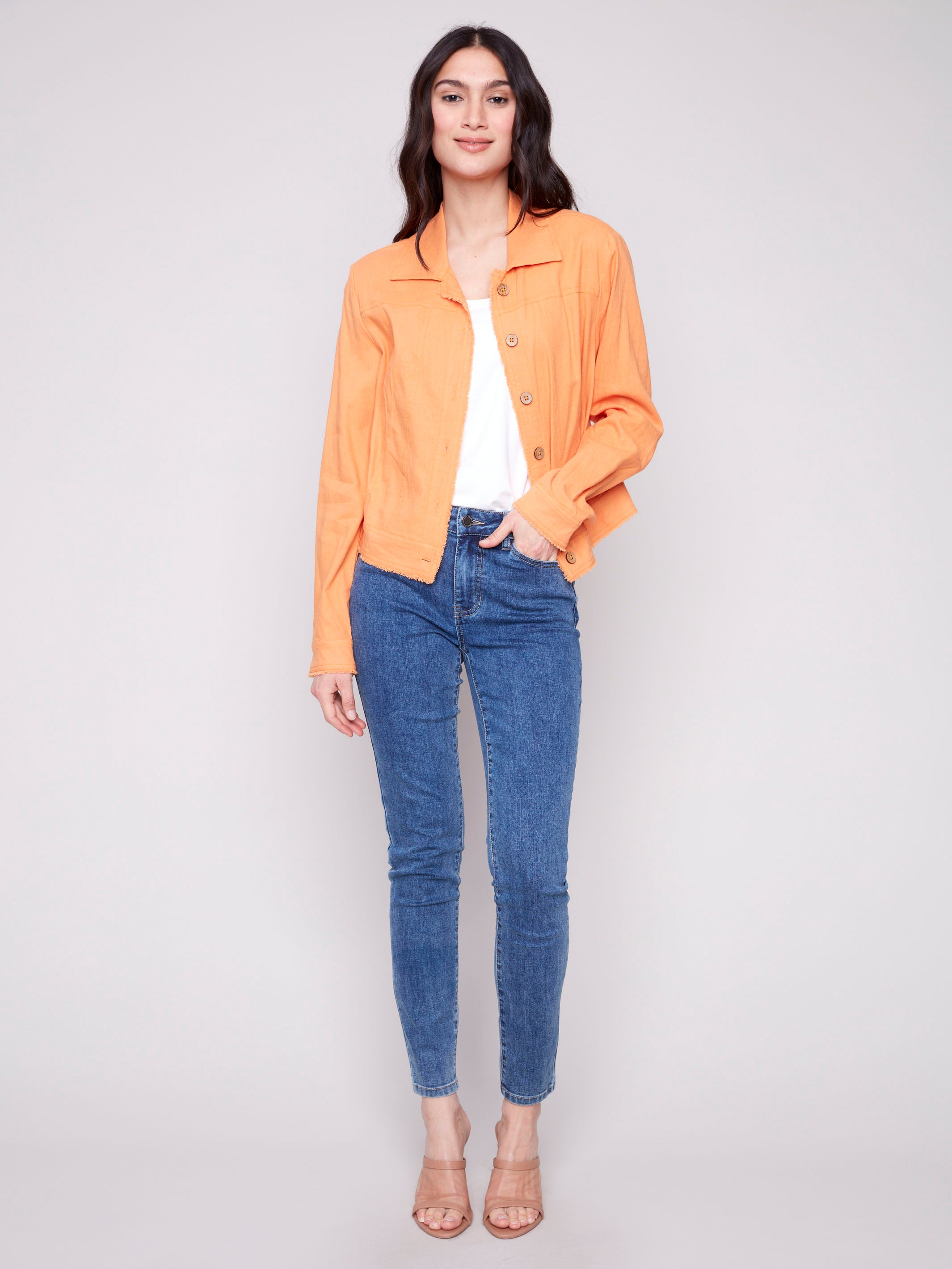 Stylish Linen Blend Jacket for Women - Lightweight & Breathable Summer Cover-Up | Perfect for Beach, Travel & Casual Outings