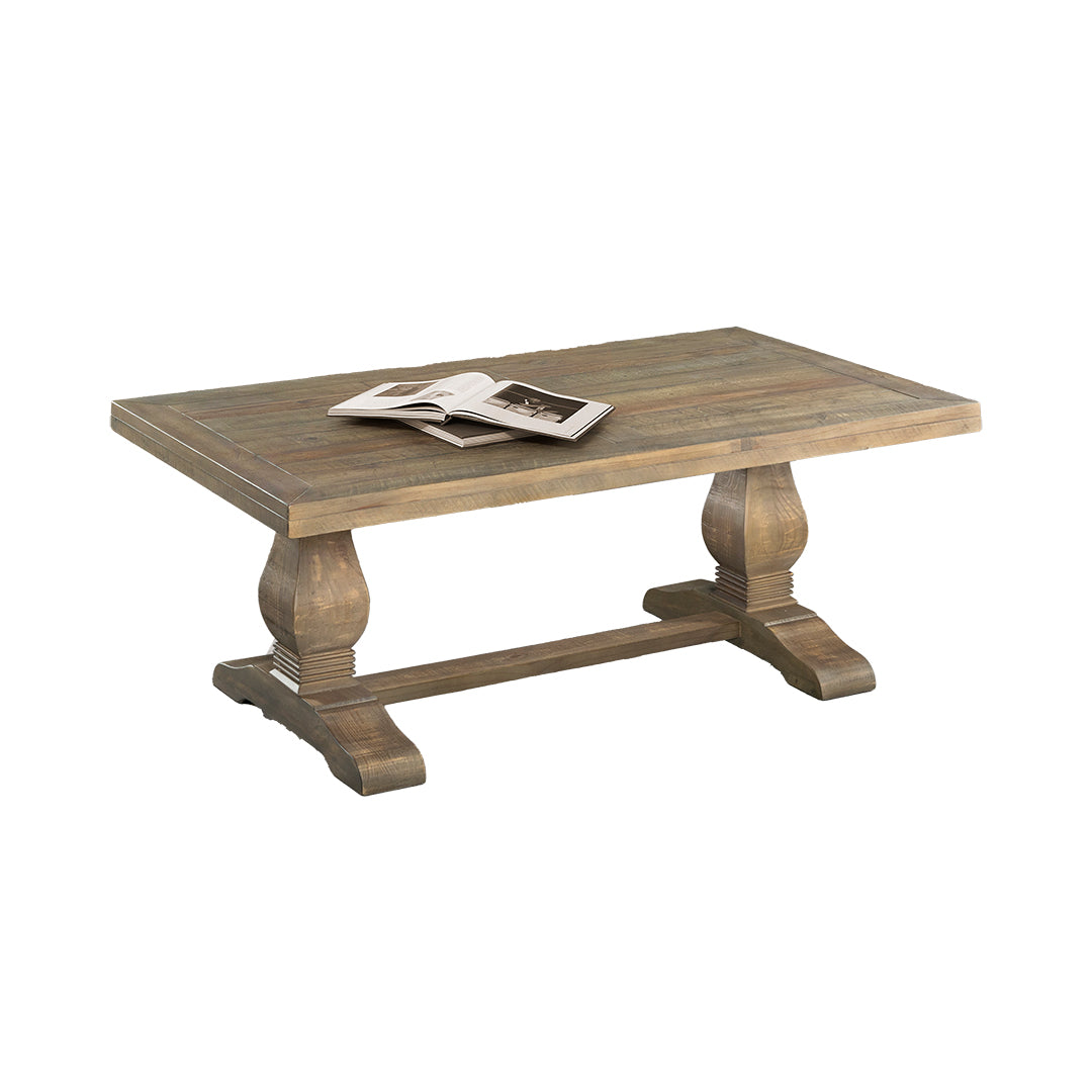 Modern Napa Coffee Table - Solid Wood Living Room Center Table with Storage Shelf | Perfect for Small Spaces, Apartments & Cozy Home Decor