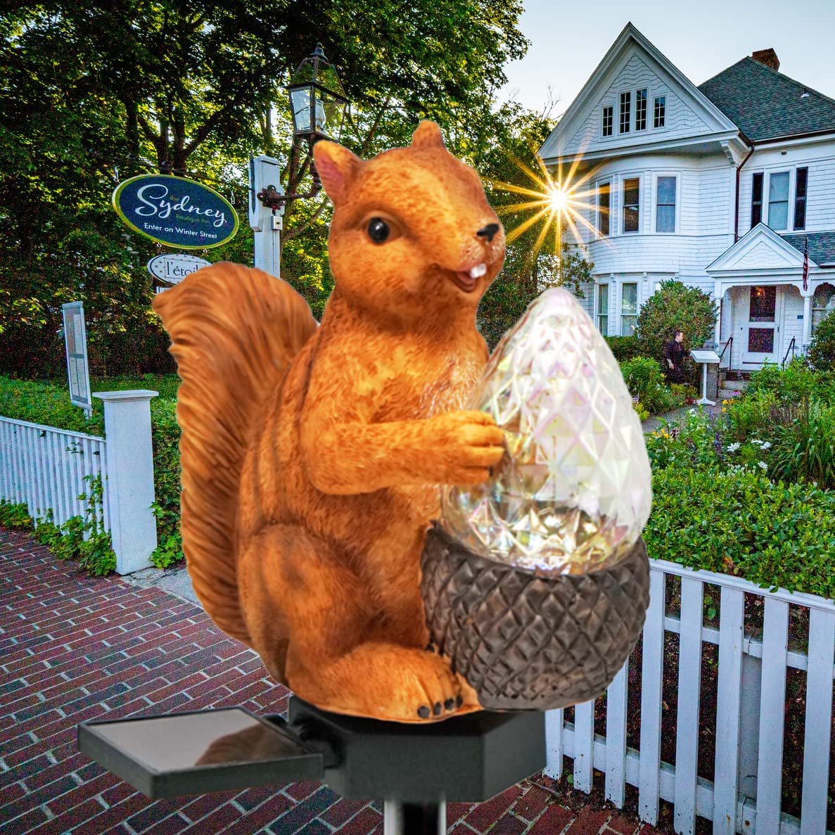 Solar Powered Squirrel Garden Lights - Waterproof LED Outdoor Pathway Lighting for Yard, Patio & Lawn Decor (1 Pack) | Perfect for Nighttime Landscape Illumination and Seasonal Outdoor Decoration