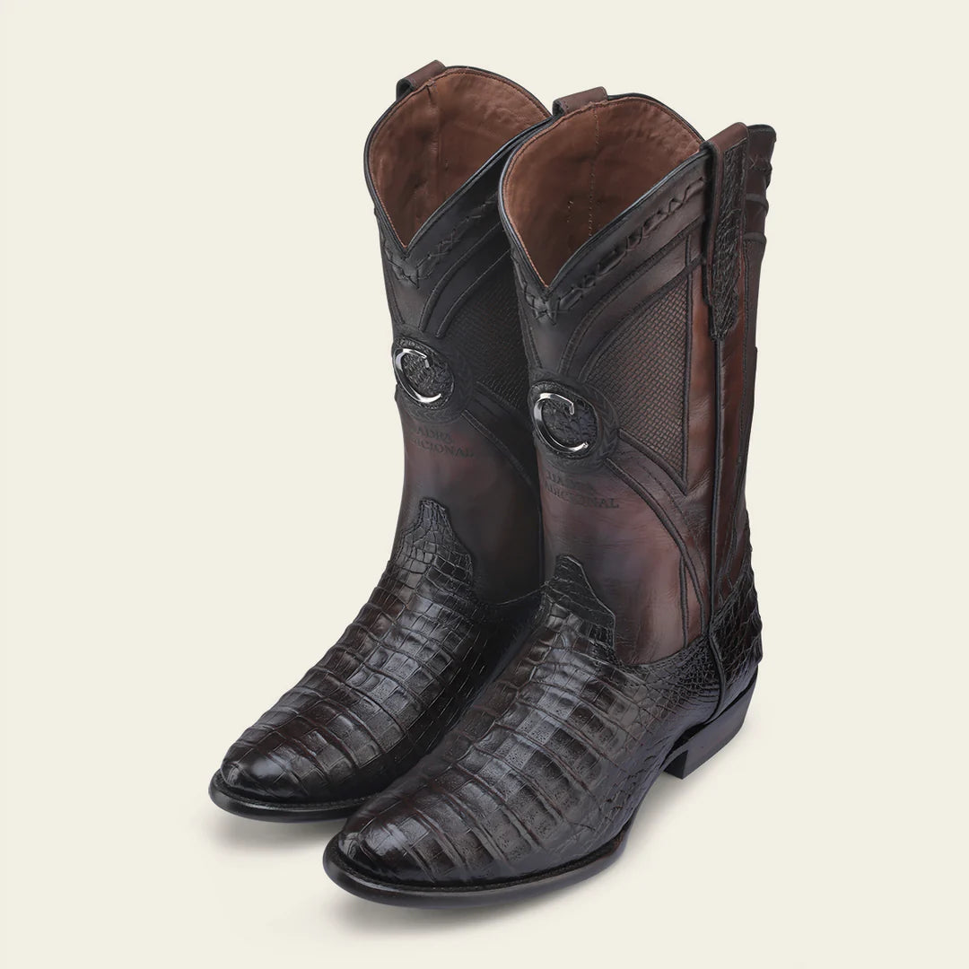 2H0AFY Men's Cuadra Brown Dress Cowboy Caiman Leather Boots - Western Style Riding & Country Fashion for Men