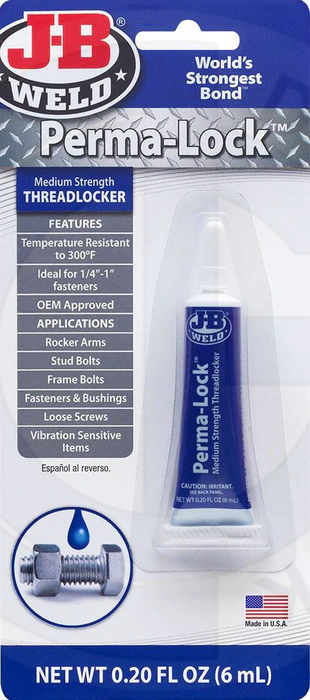 High-Strength Blue Threadlocker Adhesive - Prevent Loosening & Leaks for Bolts, Nuts, and Screws - Ideal for Automotive, Machinery, and DIY Repairs