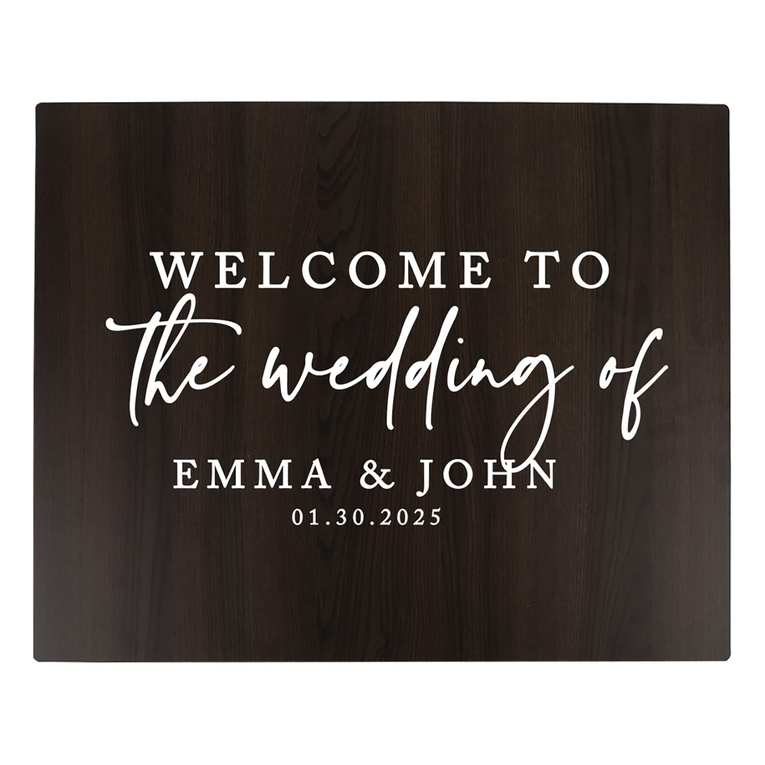 Custom Wooden Welcome Sign for Wedding - 16