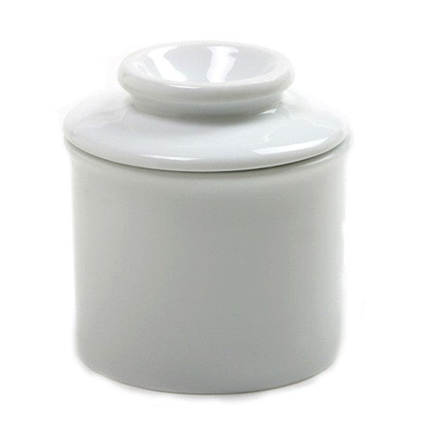 Premium White Porcelain Butter Keeper - Airtight Butter Dish for Fresh Spreadable Butter - Perfect for Kitchen, Dining Table & Breakfast Buffet