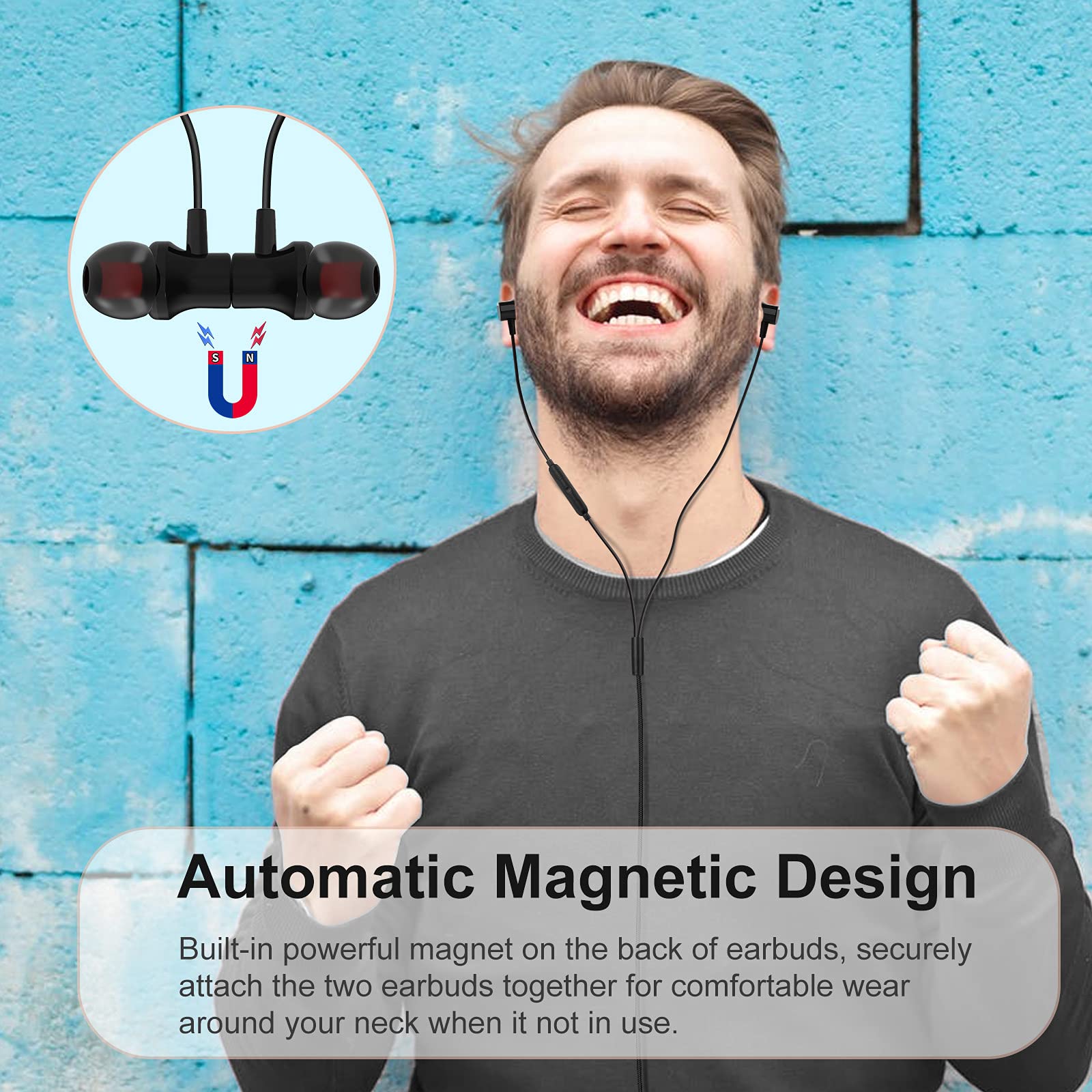 ACAGET USB C Wired Earbuds with Mic - Magnetic Noise Cancelling HiFi Earphones for iPhone 16/15 Pro Max, Samsung Galaxy S25/S24/S23/S22 Ultra - Perfect for Workouts, Commuting & Gaming