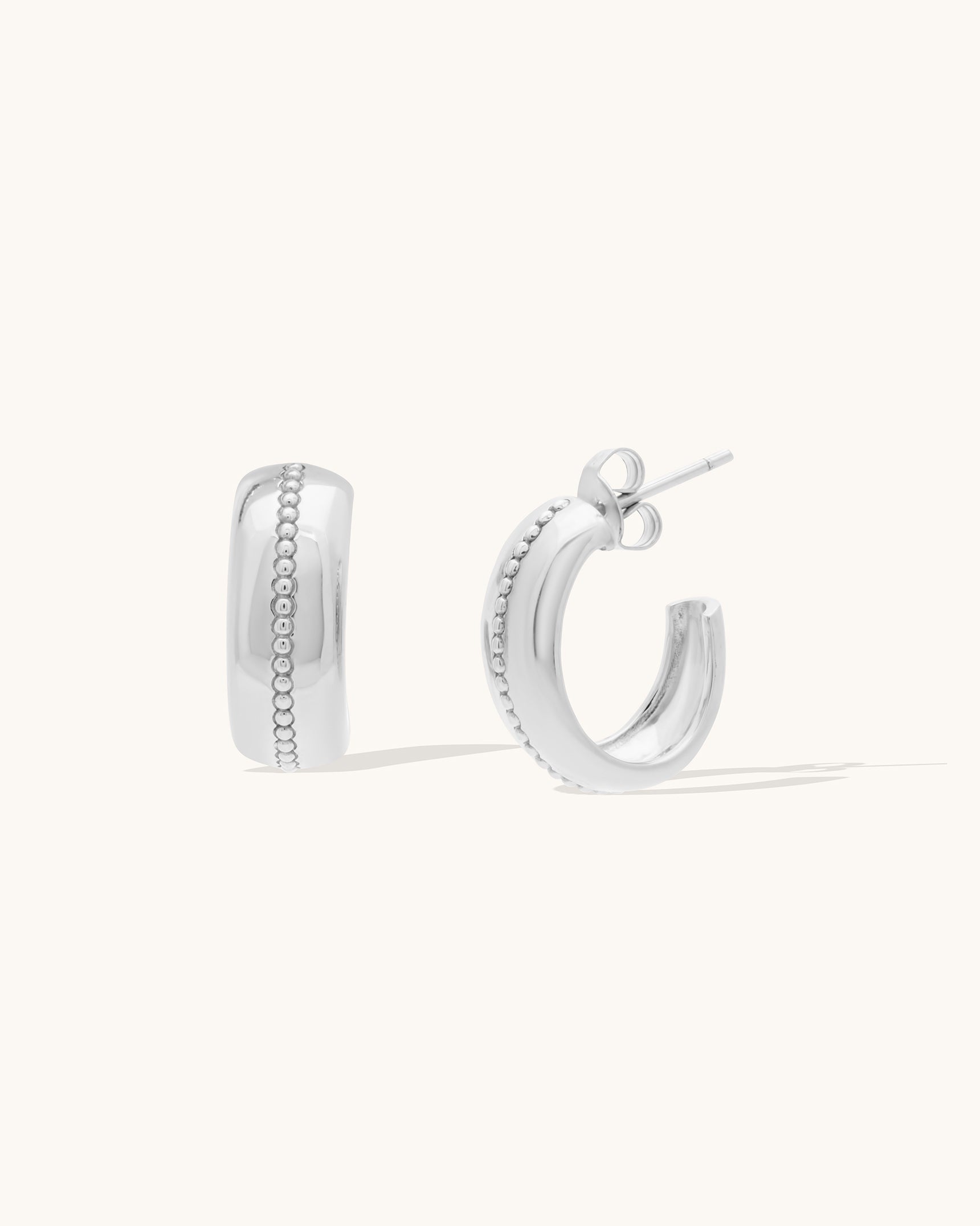Roma Hoops Gold Earrings for Women - 14K Gold Plated Dainty Huggie Hoops - Perfect for Everyday Wear, Parties & Gifts