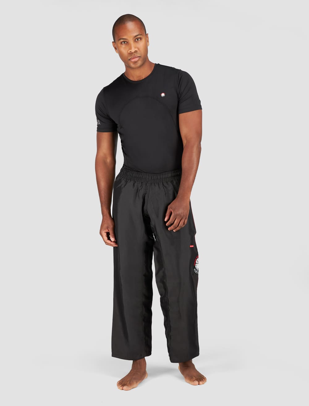 Durable Black Nylon Uniform Pants for Work & Outdoor Activities - Comfortable & Professional Workwear