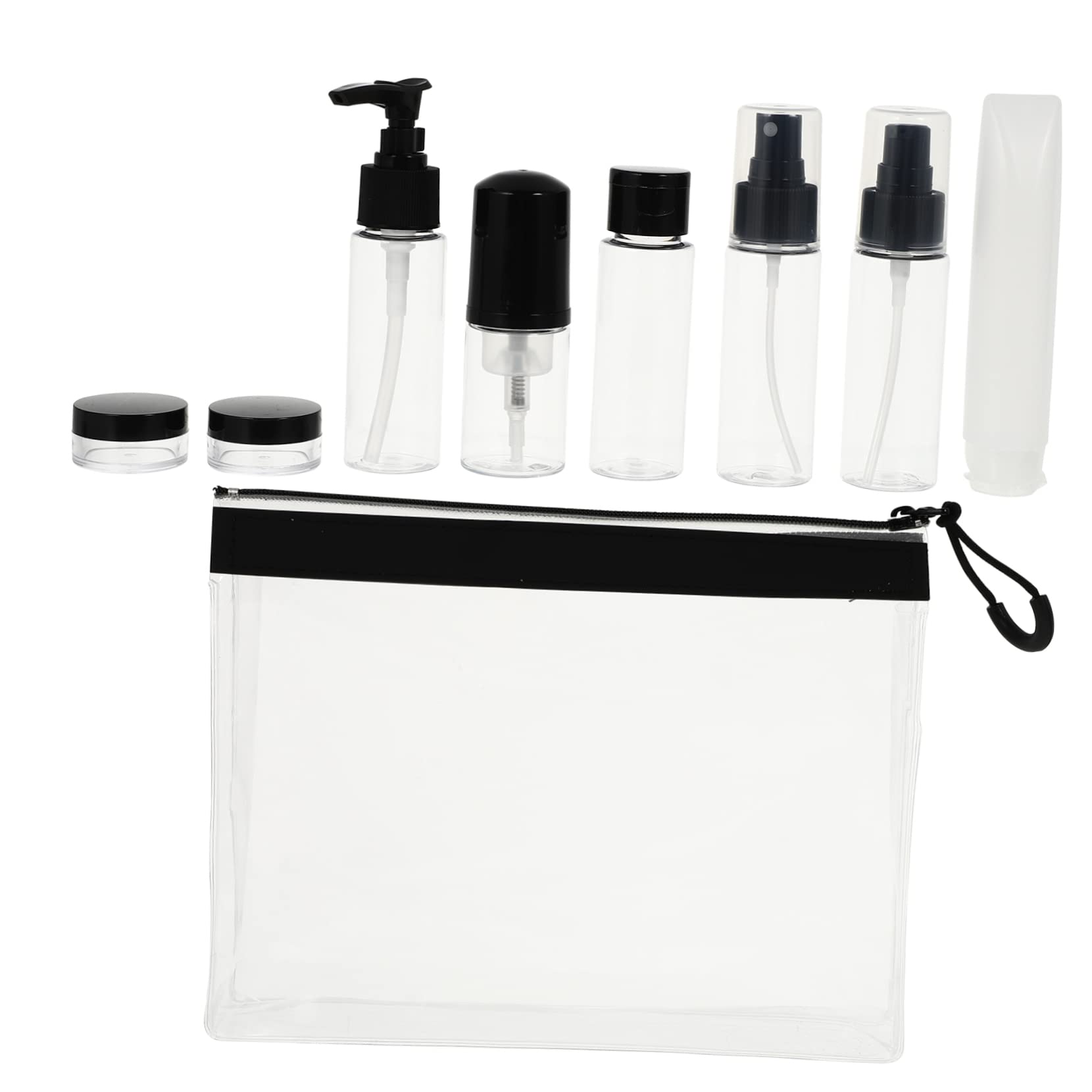Minkissy 3-Piece Travel Bottle Set - Leak-Proof Plastic Empty Containers for Lotion, Cream & Cosmetics | Portable Toiletry Bottles for Makeup, Shampoo & Skincare | Perfect for Air Travel, Gym & Vacation
