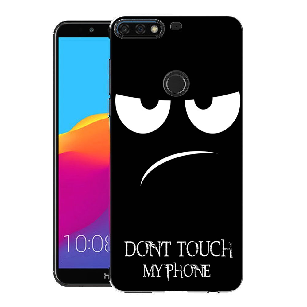 Premium Soft Slim Gel Silicone TPU Cover Case for Honor 7C / Huawei Y7 2018 / Y7 Prime 2018 - Durable Protection with Stylish Pattern - Perfect for Daily Use, Travel & Work