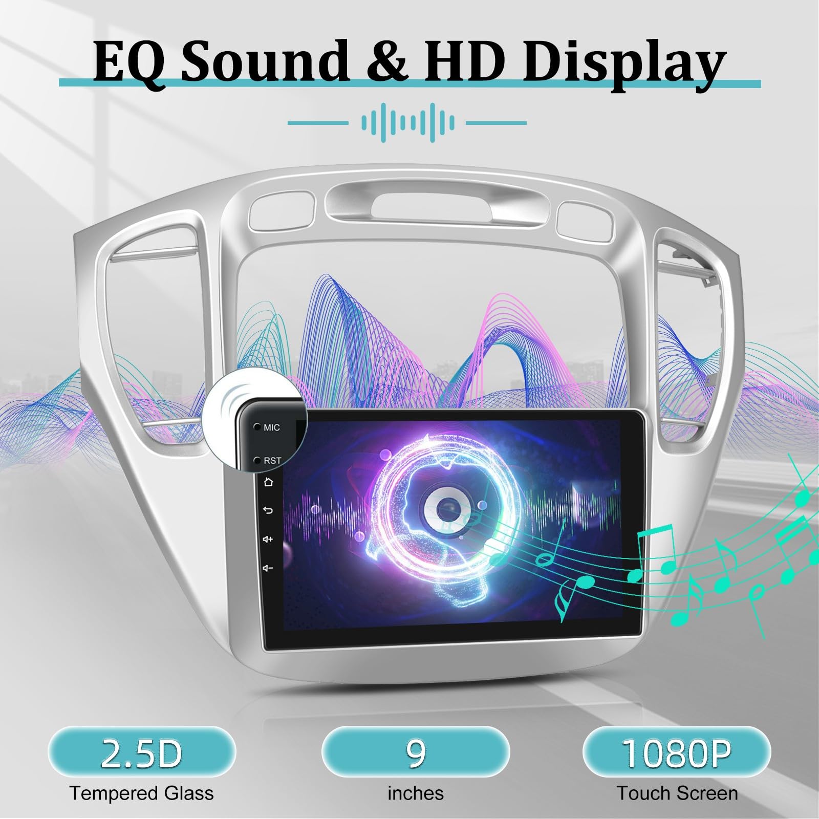 2+64GB Android 13 Car Stereo for Toyota Highlander 2000-2007 - 9