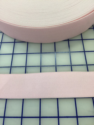 1.5 Inch Light Pink Elastic Band - Soft Stretchable Waistband for Sewing, DIY Crafts, and Clothing Repair - Perfect for Waistbands, Headbands, and Costume Making