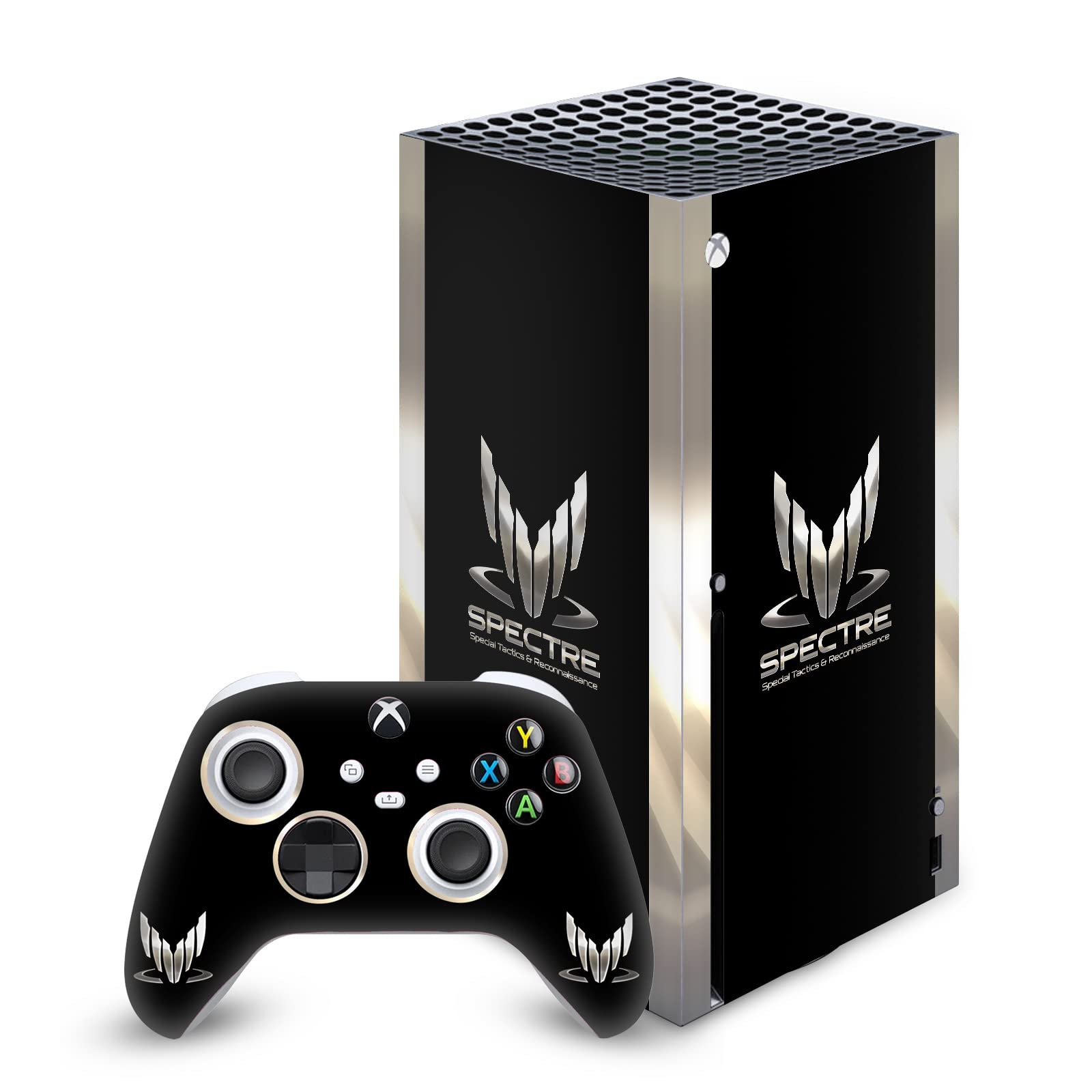 Official EA Bioware Mass Effect Spectre 3 Vinyl Sticker Set - Compatible with Xbox Series X Console & Controller - Gaming Skin Decal for Enhanced Aesthetics | Perfect for Gaming Setups & Collectors