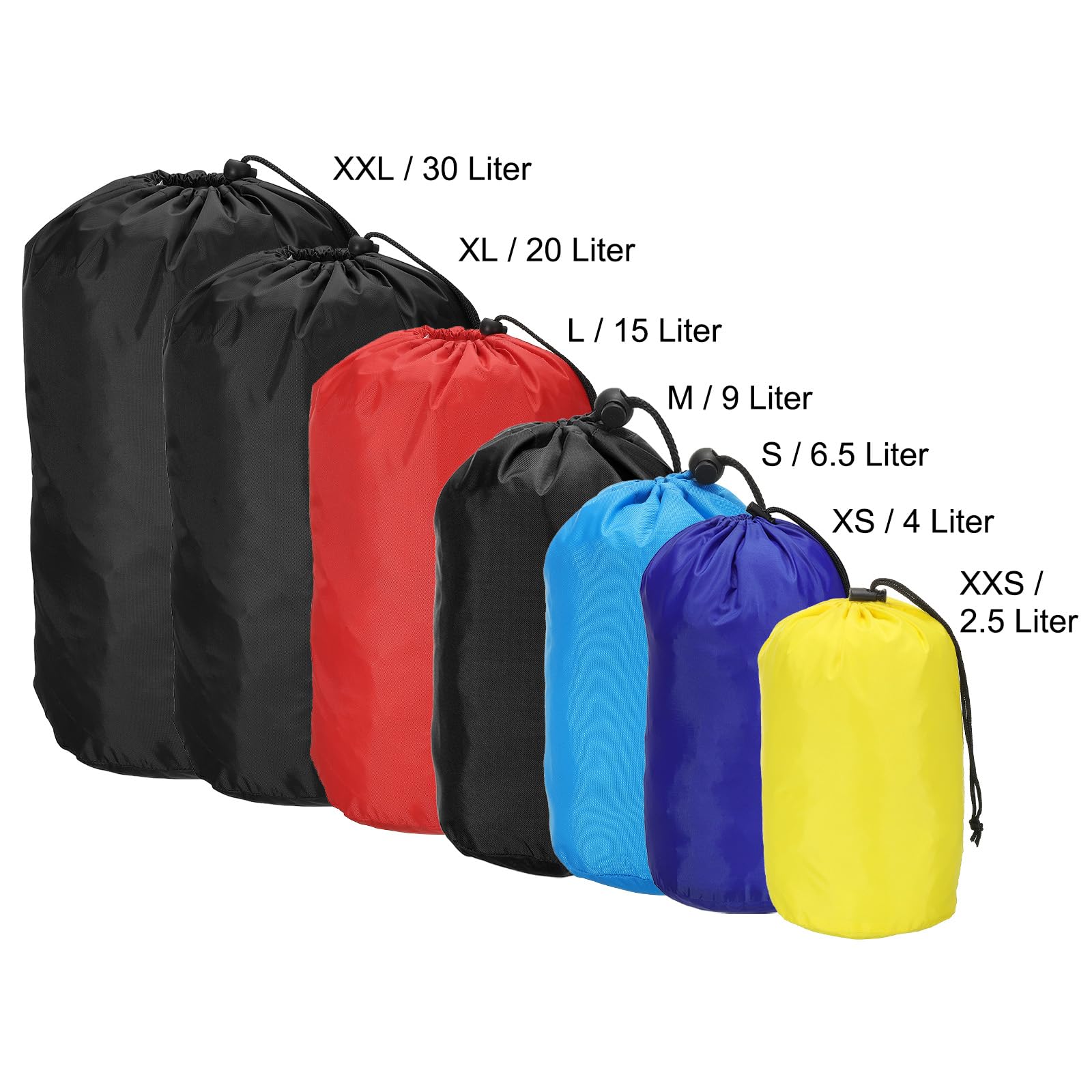 **PATIKIL Waterproof Stuff Sack - Portable Outdoor Storage Bag with Drawstring & Dust Flap - Perfect for Camping, Hiking & Travel Gear Organization**