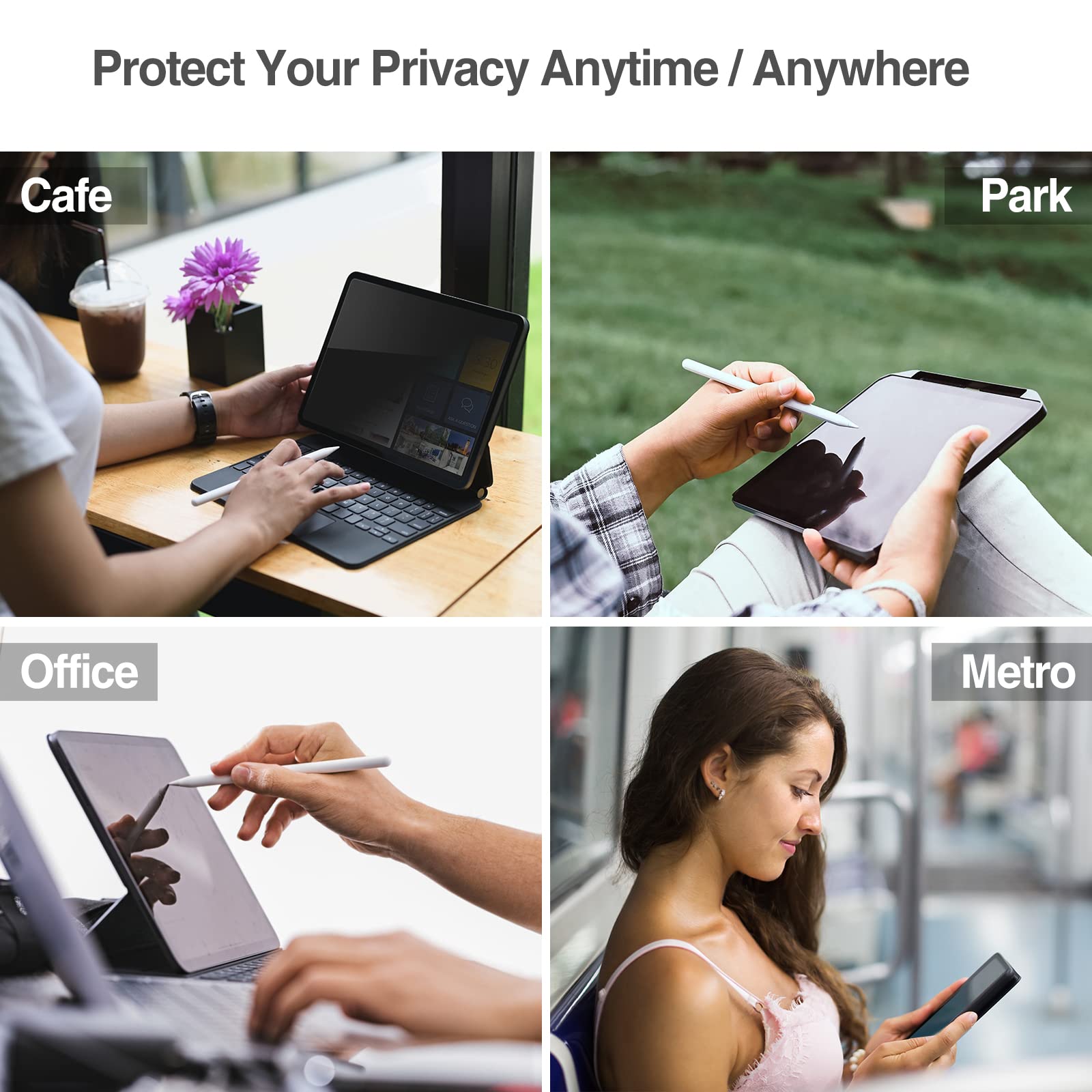 ProCase Privacy Screen Protector for iPad Mini 7th (A17 Pro) 2024 & Mini 6th Gen 8.3