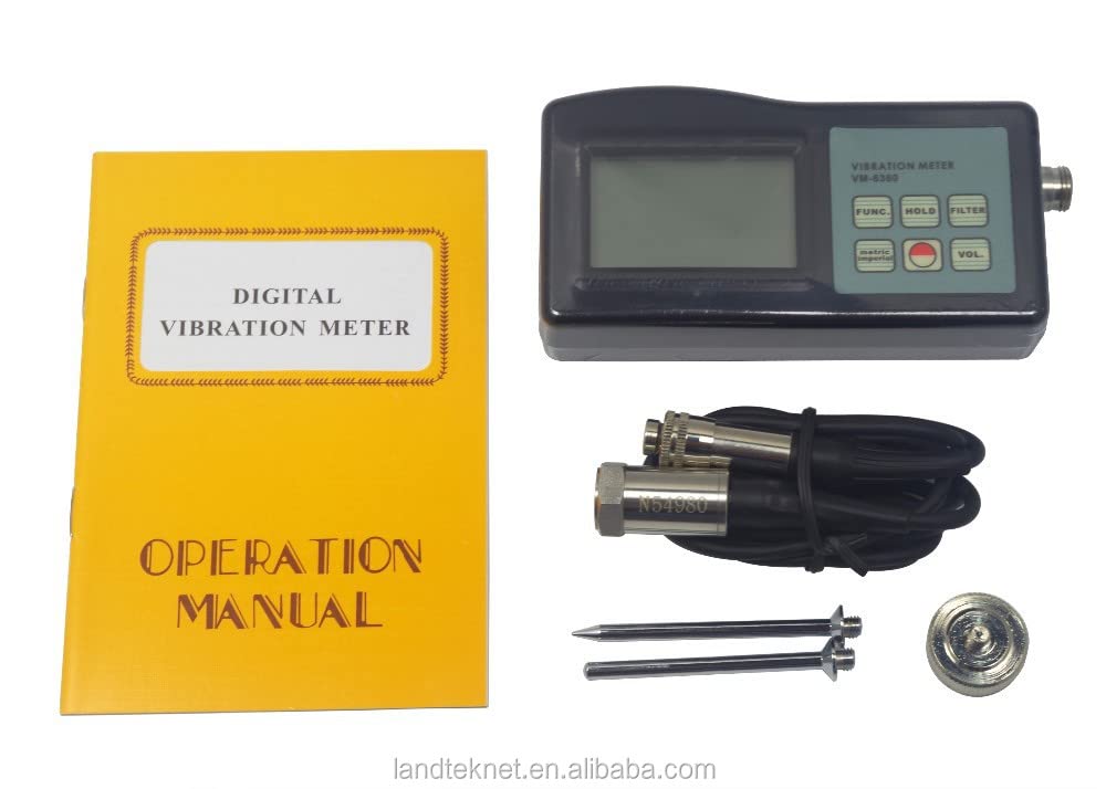 Digital Vibration Meter Tester VM-6360 - Professional Vibrometer Gauge for Industrial Equipment Monitoring, HVAC Systems & Machinery Maintenance | Accurate Vibration Measurement Tool