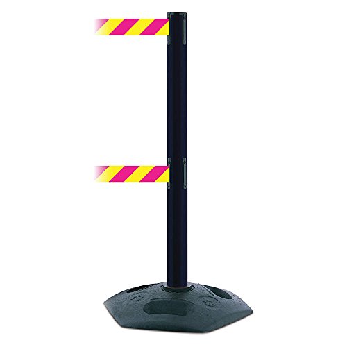 Tensator 886T2-33-MAX-NO-D5X-C Retractable Belt Barrier Post - 38 Inch Height, 13 Foot Length - Perfect for Crowd Control, Queue Management & Event Safety