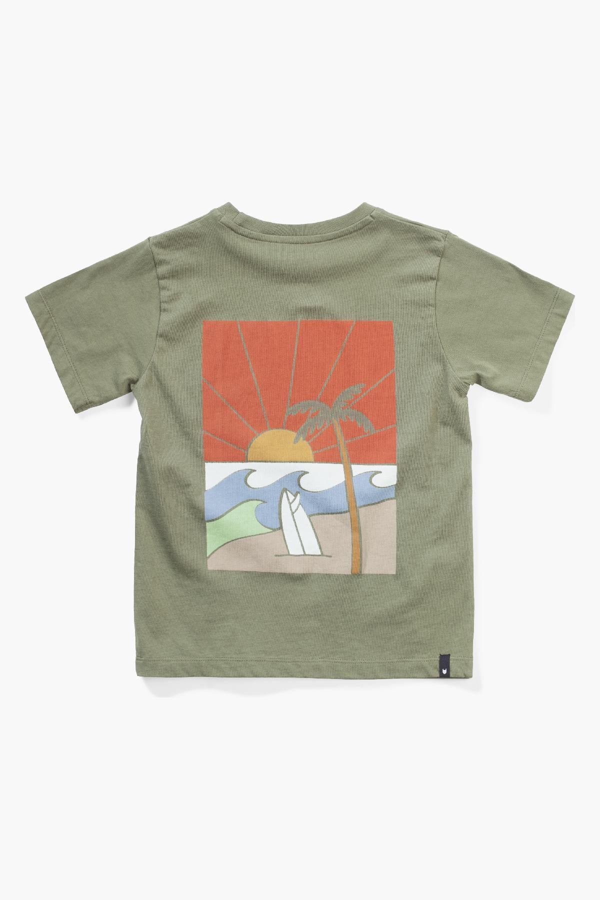 Boys Graphic T-Shirt - Munster Kids Sunset Olivine Design | Soft Cotton Tee for Casual Wear & Everyday Outfits