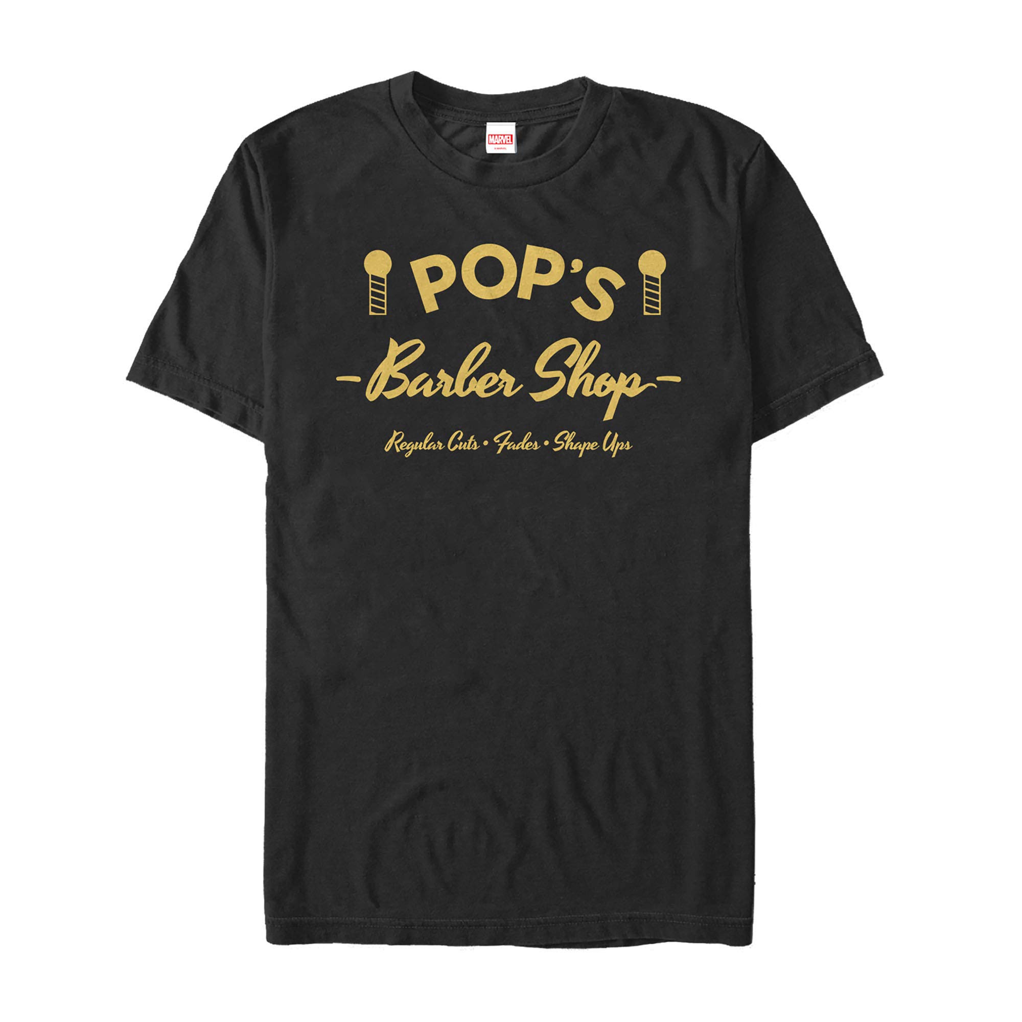 Marvel Luke Cage Pop's Barber Shop Graphic T-Shirt for Men - Cool Superhero Tee for Casual Wear, Cosplay & Comic Con