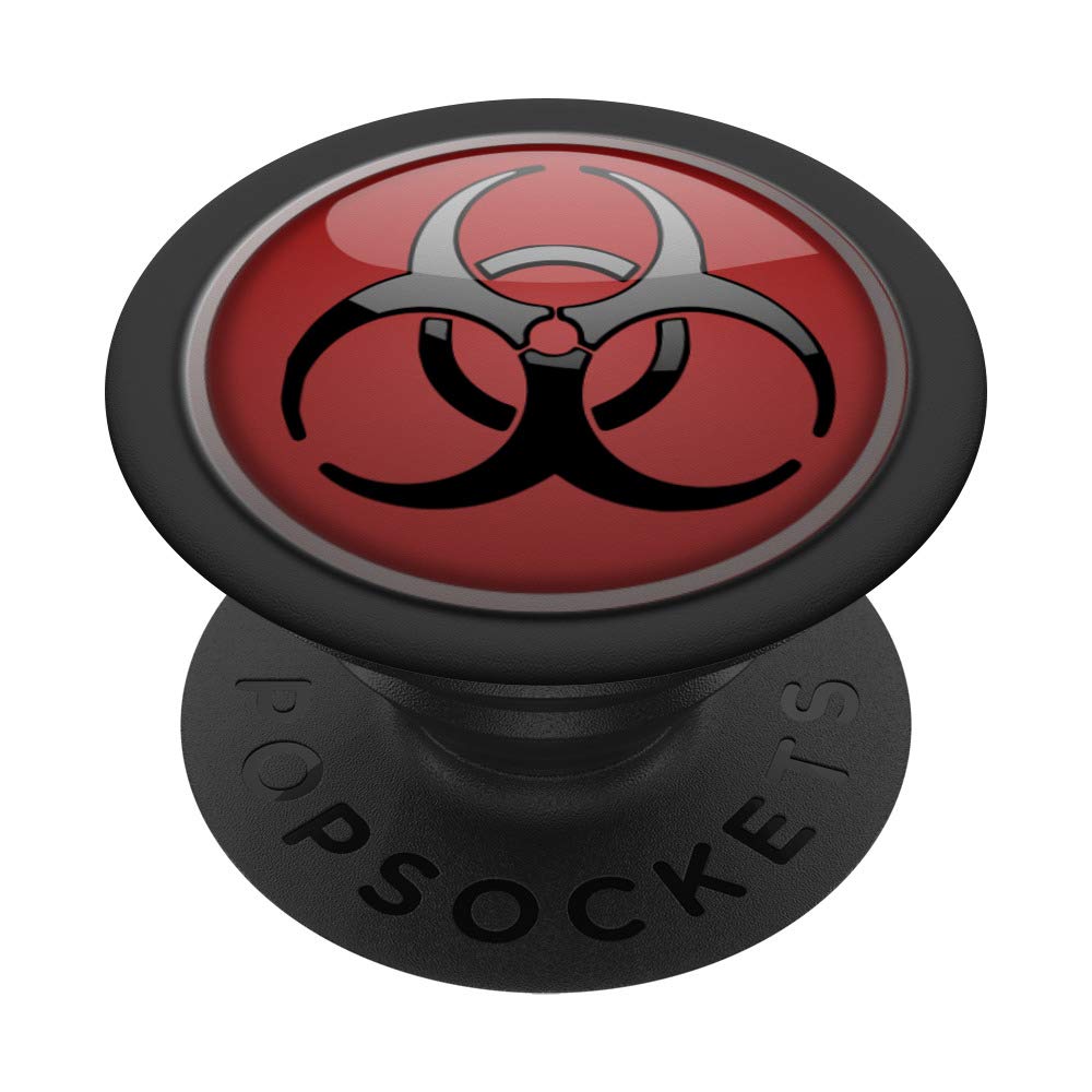 Biohazard Warning Symbol Stickers - Red & Black Hazard Signs for Safety Equipment, Labs & Emergency Kits | OSHA Compliant Danger Labels