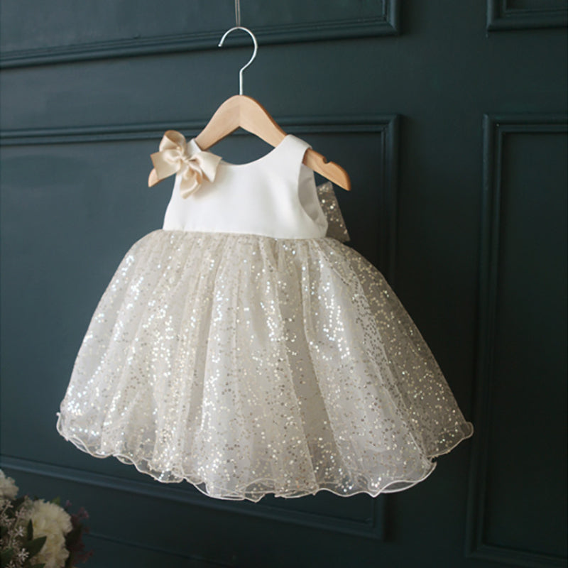 Elegant Baby Girls 1st Birthday Princess Dress - Sparkly Sequin Toddler Dress for Birthday Party & Photo Shoot | Perfect for Special Occasions & Holiday Celebrations