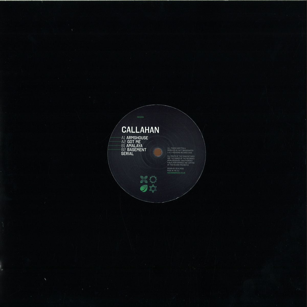 Callahan Armshouse EP 4 Seasons Music Album - 4SEA001 | Perfect for Seasonal Playlists & Relaxation