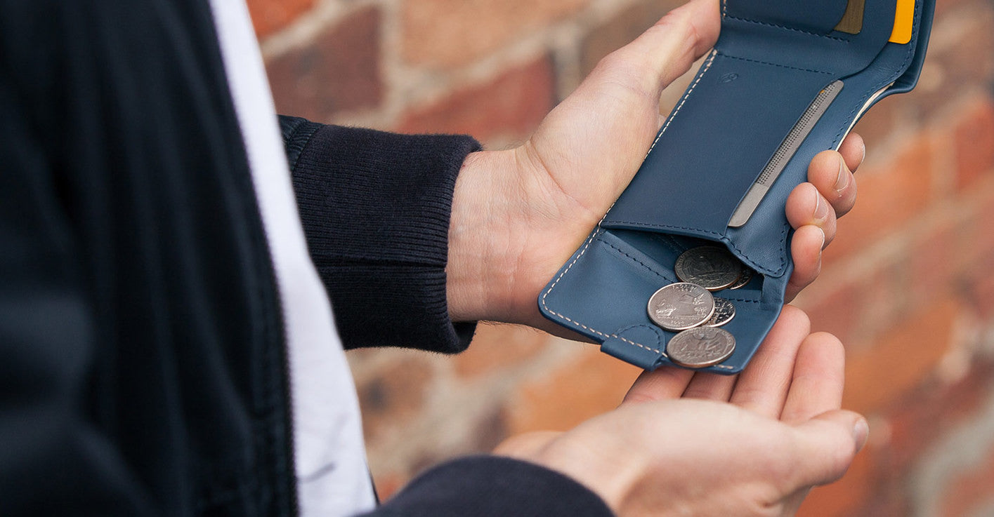 Bellroy Coin Fold Wallet - Slim RFID Blocking Leather Wallet for Men & Women | Perfect for Travel, Everyday Use & Minimalist Lifestyle