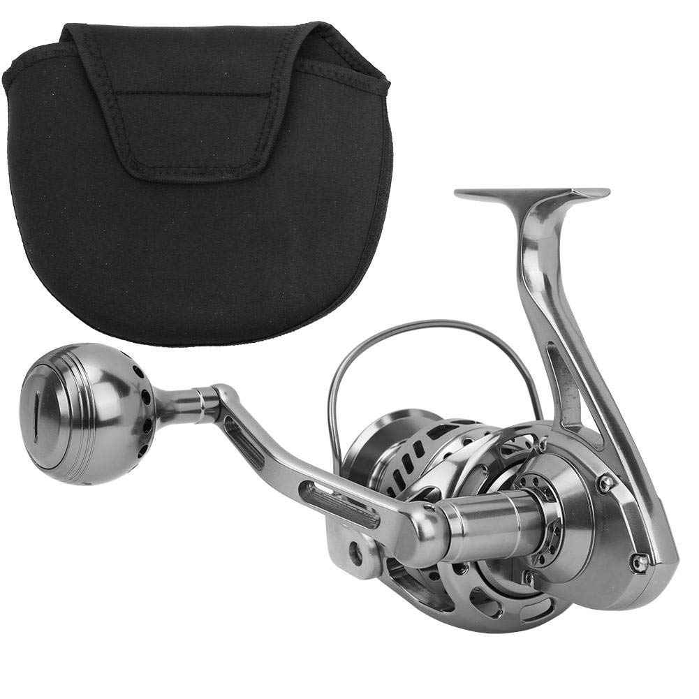 Premium Metal Spinning Fishing Reel - Gun Color, Corrosion Resistant, Durable BB Gear System for Freshwater & Saltwater Fishing | Ideal for Bass, Trout, and Surf Casting